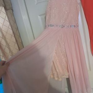 Gorgeous pink lace whispy dress. Size 12 B Wear